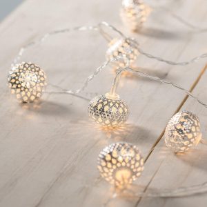 Battery Operated Lights | 10 Silver Mini Maroq Battery Fairy Lights Battery Operated Lights Battery Operated Lights