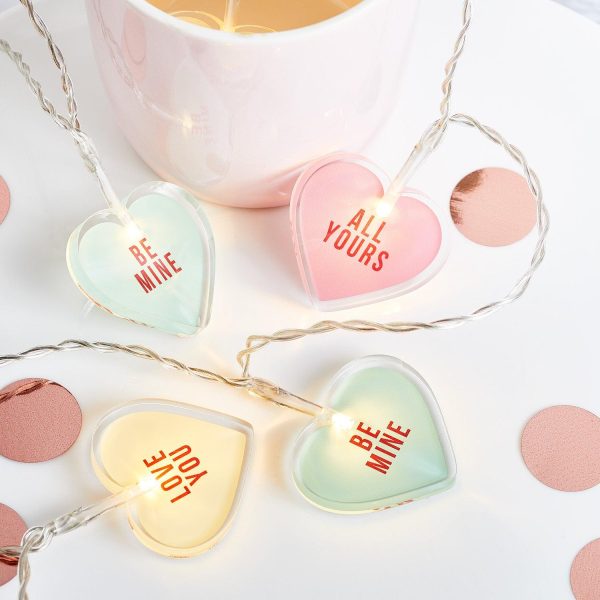 Battery Operated Lights | 12 Love Hearts Fairy Lights Battery Operated Lights Battery Operated Lights