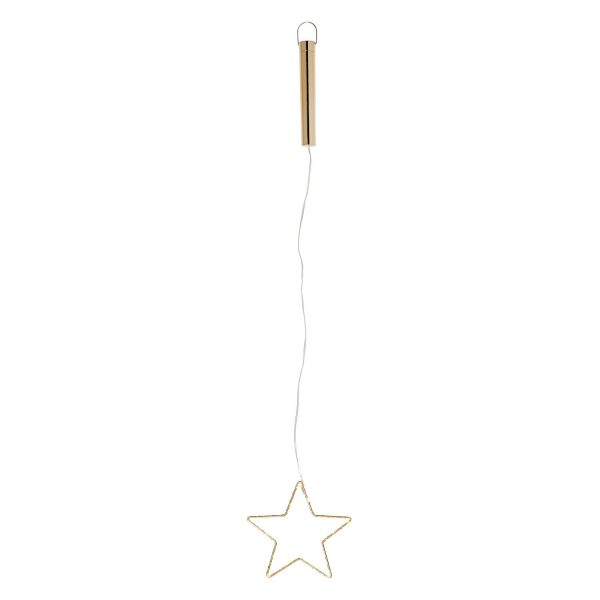 Battery Operated Lights | 15cm Gold Osby Star Light Duo Battery Operated Lights Battery Operated Lights