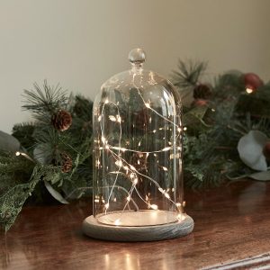 Battery Operated Lights | 20.5cm Glass Dome Bell Jar Micro Fairy Light Bundle Battery Operated Lights Battery Operated Lights