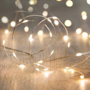 Battery Operated Lights | 20 Warm White LED Micro Battery Fairy Lights Battery Operated Lights Battery Operated Lights