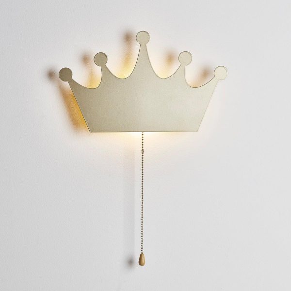 Battery Operated Lights | Gold Crown Wall Light Battery Operated Lights Battery Operated Lights