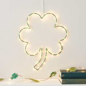 Battery Operated Lights | Light Up Shamrock St Patricks Day Decoration Battery Operated Lights Battery Operated Lights