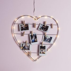 Battery Operated Lights | Micro Light Heart with Pegs Battery Operated Lights Battery Operated Lights