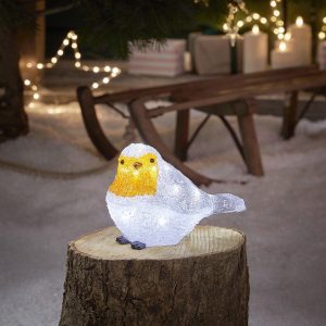 Battery Operated Lights | Robin Outdoor Christmas Figure Battery Operated Lights Battery Operated Lights