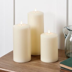 Battery Operated Lights | TruGlow® Ivory Chapel Candle Trio Battery Operated Lights Battery Operated Lights