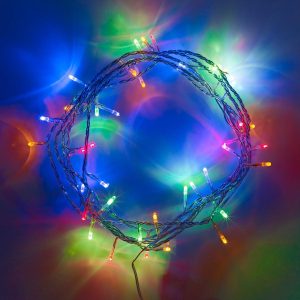 Children’s Lights | 50 Multi Coloured LED Fairy Lights On Clear Cable Children's Lights Children's Lights