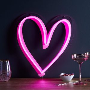 Children’s Lights | Pink Neon Heart Wall Light Children's Lights Children's Lights