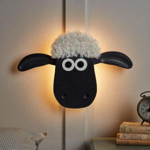 Children’s Lights | Shaun the Sheep™ Children’s Wall Light Battery Operated Lights Battery Operated Lights