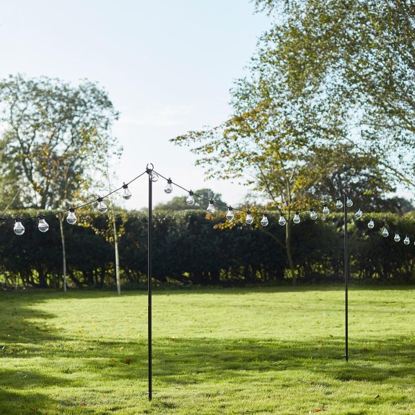 Festoon Lights | Set of 3 Festoon Poles, 2.75m Accessories Festoon Lights