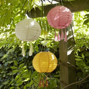 Garden Lights | 3 Lucena Tassel Solar Lanterns Garden Lights Garden Lights