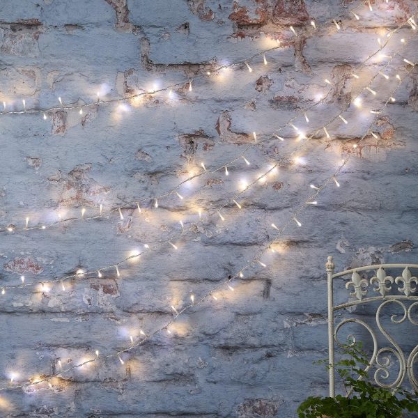 Garden Lights | 800 Dual LED String Lights Clear Cable Garden Lights Garden Lights