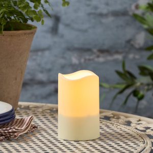 Garden Lights | LED Solar Pillar Candle 11cm Garden Lights Garden Lights