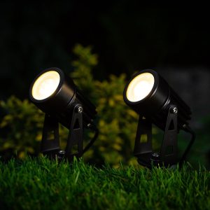 Garden Lights | Set of 2 Atlas Solar Spotlights Garden Lights Garden Lights