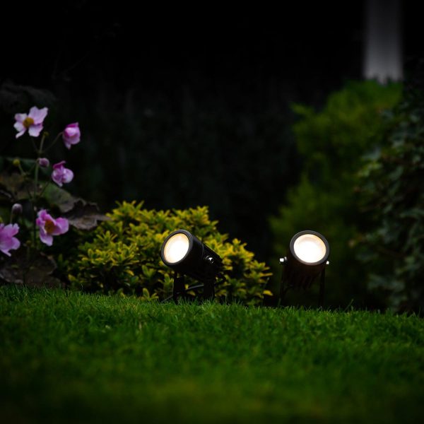 Garden Lights | Set of 2 Atlas Solar Spotlights Garden Lights Garden Lights