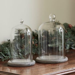 Glass Domes | 20.5 & 23cm Glass Dome Bell Jar Duo Glass Domes Glass Domes