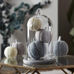 Glass Domes | Bell Jar & Pumpkin Felt Autumn Decoration Bundle Glass Domes Glass Domes