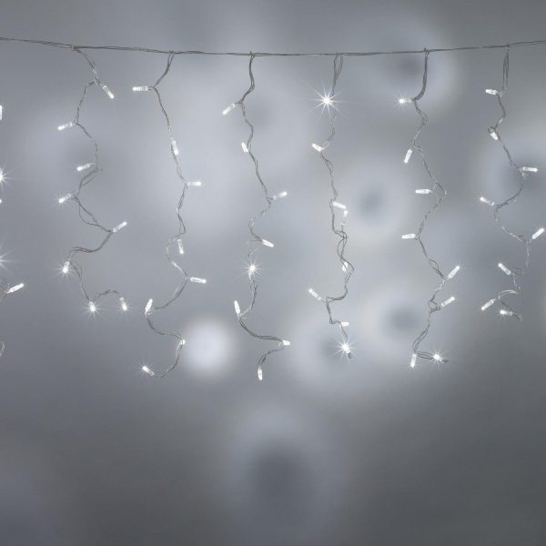 Indoor Curtain Lights | Core Connect 4m x 1m 192 White Connectable Curtain Lights Clear Cable Indoor Indoor Curtain Lights