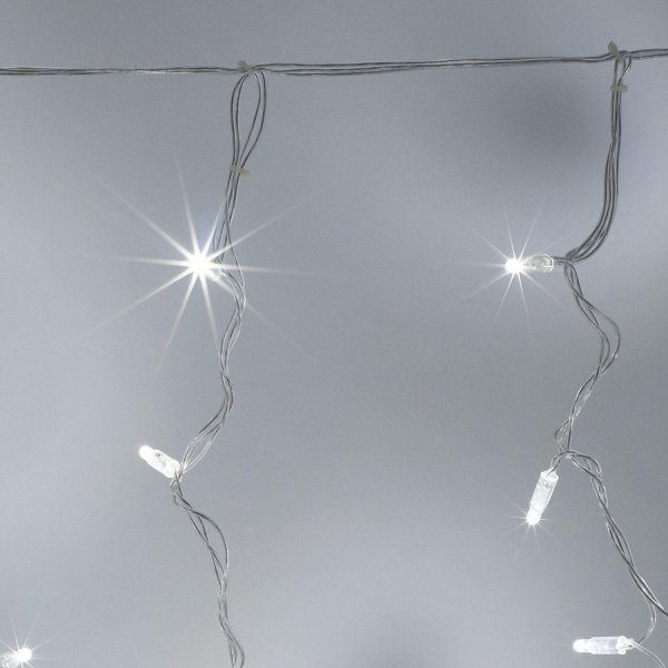 Indoor Curtain Lights | Core Connect 4m x 1m 192 White Connectable Curtain Lights Clear Cable Indoor Indoor Curtain Lights