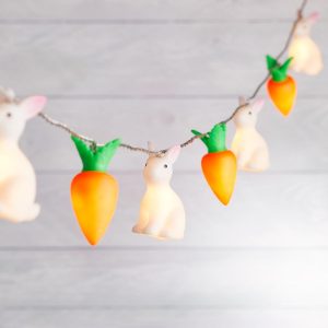 Indoor Fairy Lights | 20 Bunny & Carrot Easter Fairy Lights Indoor Indoor Fairy Lights