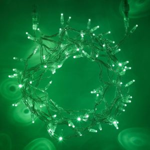 Indoor Fairy Lights | Core Connect 10m 100 Green Connectable Fairy Lights Clear Cable Indoor Indoor Fairy Lights