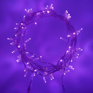 Indoor Fairy Lights | Core Connect 10m 100 Purple Connectable Fairy Lights Clear Cable Indoor Indoor Fairy Lights