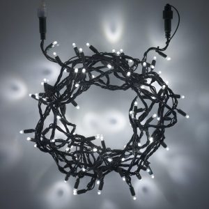 Indoor Fairy Lights | Core Connect 10m 100 White Connectable Fairy Lights Green Cable Indoor Indoor Fairy Lights