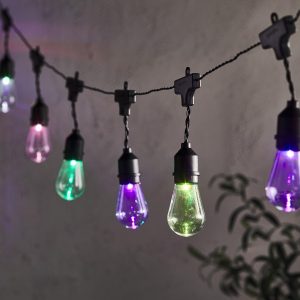 Indoor Festoon Lights | 20 Drop Bulb Colour Changing Plug In Outdoor Festoon Lights Indoor Indoor Festoon Lights