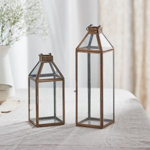 Indoor Lanterns | Effi Artisan Glass Lantern Duo Indoor Indoor Lanterns