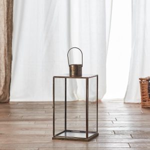 Indoor Lanterns | Leif Artisan Glass Lantern Indoor Indoor Lanterns