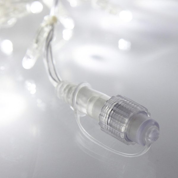 Indoor Net Lights | Core Connect 2m x 2m 140 White Connectable Net Lights Clear Cable Indoor Indoor Net Lights