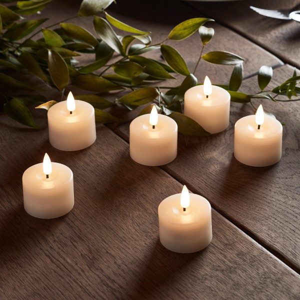 LED Candles | 6 Ivory TruGlow® LED Mini Votive Candles Battery Operated Lights Battery Operated Lights