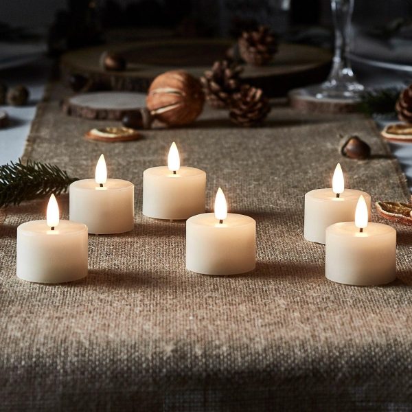 LED Candles | 6 Ivory TruGlow® LED Mini Votive Candles Battery Operated Lights Battery Operated Lights