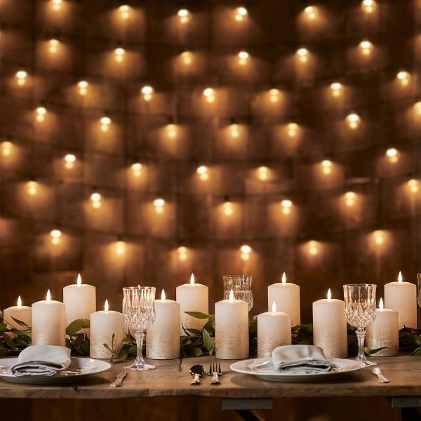 LED Candles | TruGlow® Bronze Ombre LED Pillar Candle Trio Battery Operated Lights Battery Operated Lights