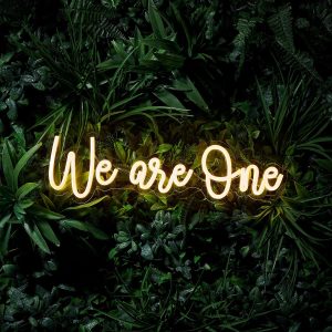 Neon Lights | We Are One Neon Wall Light Indoor Neon Lights