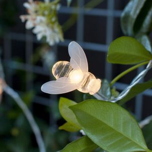 Outdoor Fairy Lights | 20 Bee LED Solar Fairy Lights Garden Lights Garden Lights