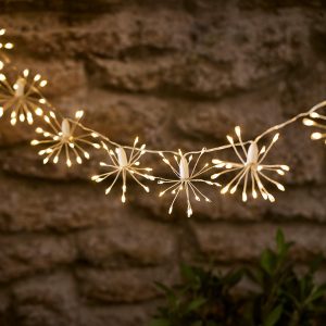 Outdoor Fairy Lights | 200 Starburst Solar USB String Lights Lights Outdoor Fairy Lights