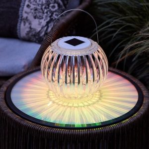 Outdoor Lanterns | Colour Changing Solar Hanging Lantern Garden Lights Garden Lights