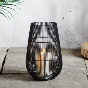 Outdoor Lanterns | Large Melbourne Garden Lantern with TruGlow® Candle Lights Outdoor Lanterns