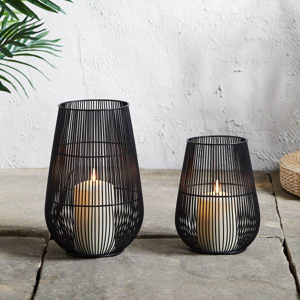 Outdoor Lanterns | Melbourne Garden Lantern Duo with TruGlow® Candles Lights Outdoor Lanterns