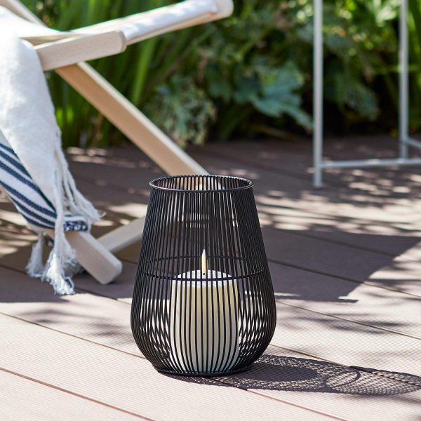 Outdoor Lanterns | Melbourne Garden Lantern with TruGlow® Candle Lights Outdoor Lanterns