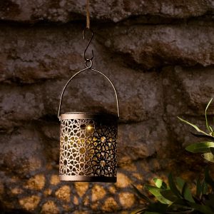 Outdoor Lanterns | Solar Moroccan Hanging Lantern Lights Outdoor Lanterns