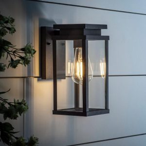 Outdoor Wall Lights | Ebony Lantern Wall Light Garden Lights Garden Lights