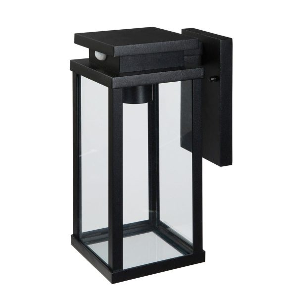 Outdoor Wall Lights | Ebony Lantern Wall Light with Motion Sensor Garden Lights Garden Lights