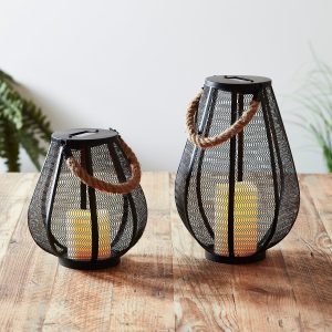 Solar Lights | Cádiz Solar Lantern Duo Lights Outdoor Lanterns