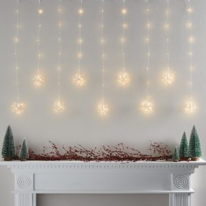 Indoor Curtain Lights | Warm White Starburst Curtain Light